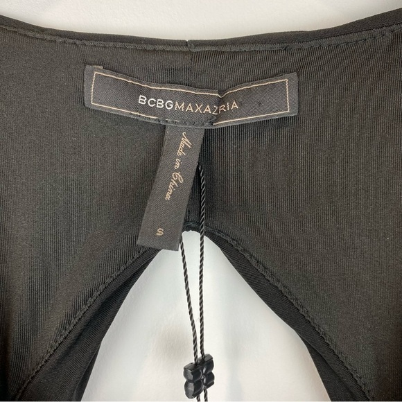 BCBGMAXAZRIA • Edesa V Neck Shirred Cocktail Dress - Picture 11 of 13